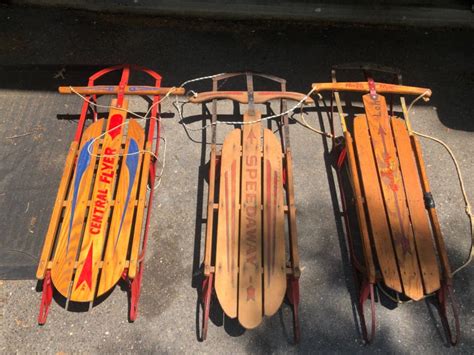 Three Vintage Sleds For Sale Milford Ct Patch