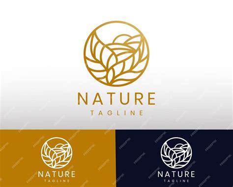 Premium Vector Nature Logo Line Simple Logo Nature Emblem