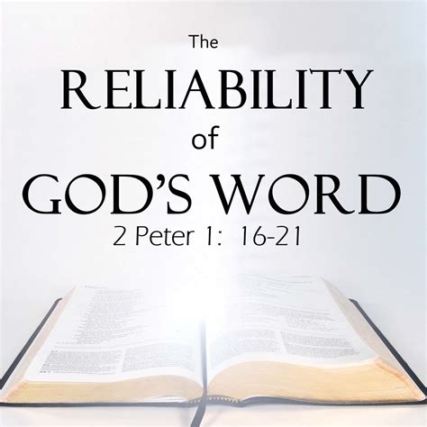 The Reliability Of Gods Word Witbank Baptist Church