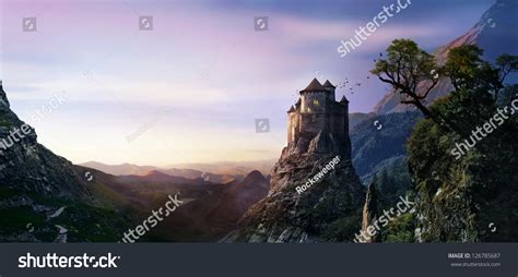 Misty Castle Stock Photo 126785687 Shutterstock