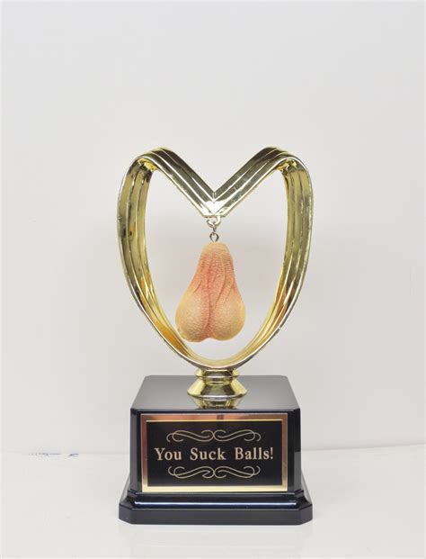 You Suck Balls Golf Trophy Balls Trophy Funny Trophy Birthday Etsy Canada