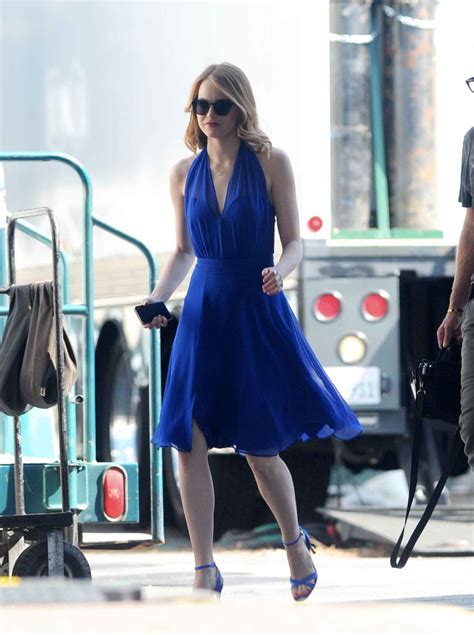 Emma Stone La La Land Set Photos In La August 2015