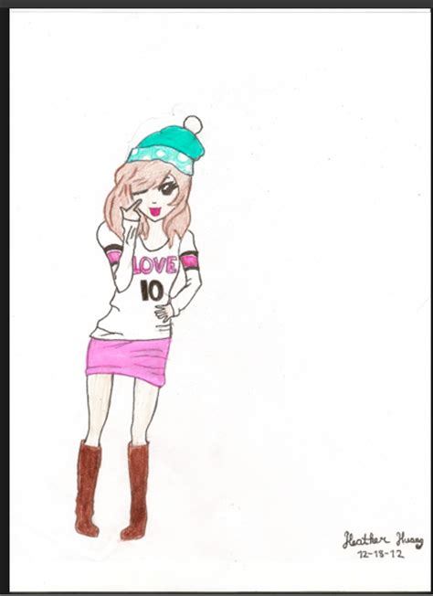 Anime Girl With Beanie By Bunneh49847 On Deviantart