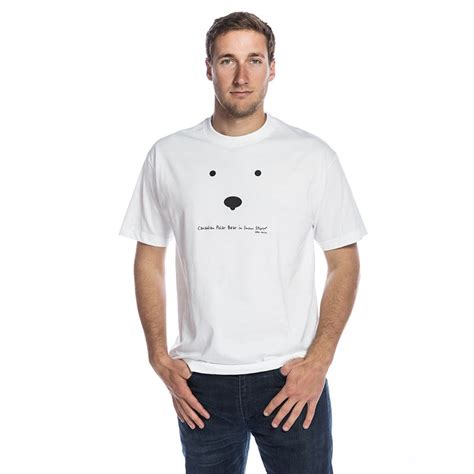 Canadian Polar Bear In Snow Storm T Shirt Adult Unisex