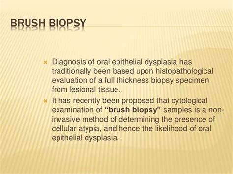 Biopsy Oral Pathology