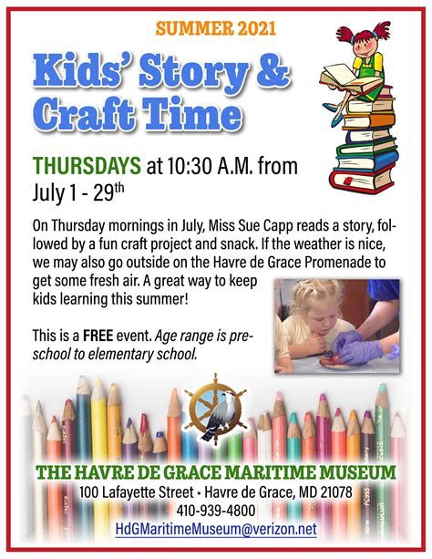 Jul 5 Kids Summer Story Time Havre De Grace Md Patch