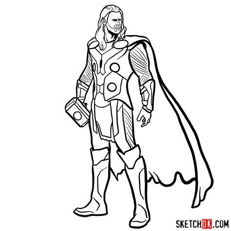 Share More Than 126 Thor Drawing Sketch Best Vn