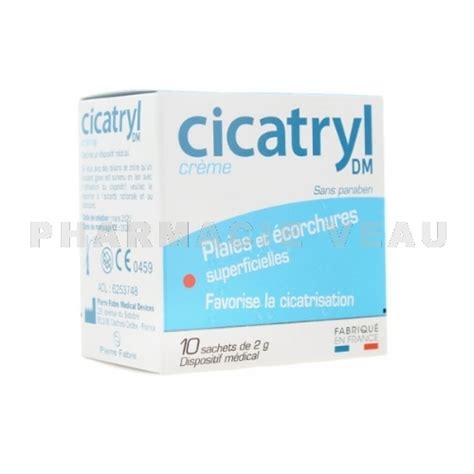 Cicatryl Crème Cicatrisante Plaies Et écorchures Superficielles 10x2g