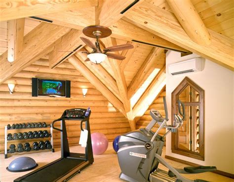 Log Home Gym Log Homes Log Cabin Ideas Home Design Plans