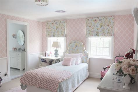 Thibaut Wallpaper Girls Bedroom Melinda Hartwright Interiors Boutique