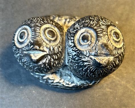 Beautiful Soapstone Owls Marked Wolf Original Handcrafted In Etsy