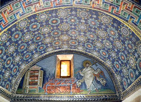 Ravenna Mausoleo Di Galla Placidia Lunetta Di San Lorenzo Ravenna