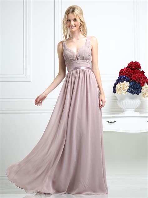 Sleeveless Bridesmaid Dress With Empire Waist Sung Boutique La