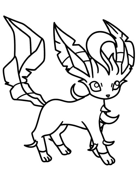 Eve Evolution Pokemon Coloring Page