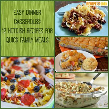 Easy Dinner Casseroles: 12 Hotdish Recipes for Quick ...