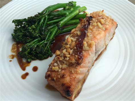 Honey Balsamic Salmon With Wasabi Broccolini Shannons Kitchen