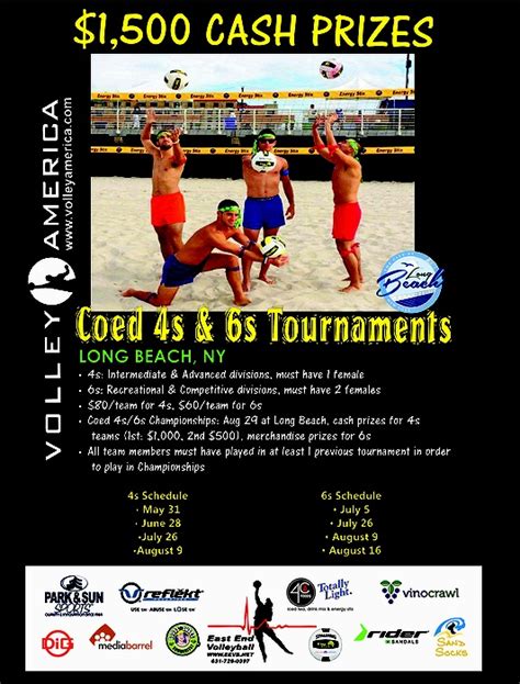 Long Beach Coed 4s And Coed 6s Tournaments