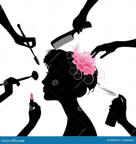 Woman In A Beauty Salon Stock Vector Illustration Of Fashion 23818632