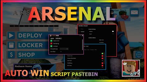 Arsenal Script Pastebin Auto Aim Bot Silent Aim More Youtube