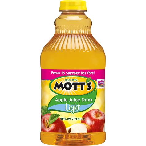 Oz) of food lion 100% apple juice, with added ingredient, from concentrate. Mott's Light Apple Juice Drink - Food & Grocery ...