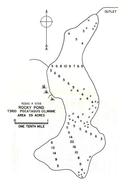 Lakes Of Maine Lake Overview Rocky Pond T3 R10 Wels Piscataquis