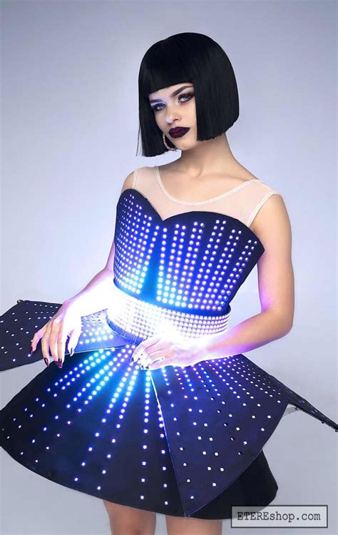 Glow Prom Dresses Music Reactive Dress Led Dress Luminous Clothing