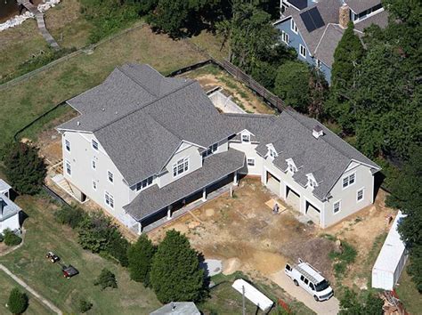 The Birds Eye View Of This New Cottage Custom Home Shows Off The