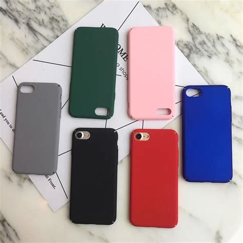 Simple Solid Color Phone Case For Iphone 6 6s Case For Iphone X 7 6 6s