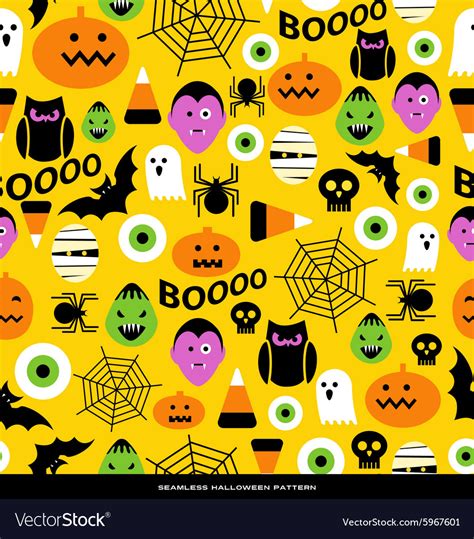 Seamless Halloween Pattern Royalty Free Vector Image