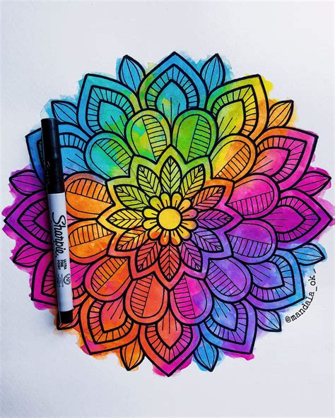 Mandala Colorida 🎨 Dibujarte Amino