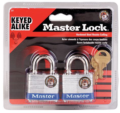 Master Lock In H X In W X In L Laminated Steel Double Locking Padlock P