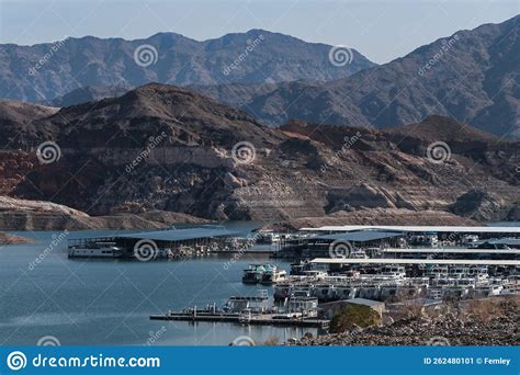 Overlooking The Marina Callville Bay At Lake Mead Stock Image Image