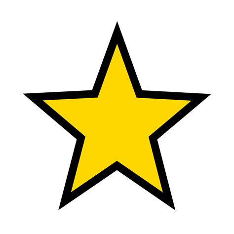 Filegold Star With Bordersvg Wikimedia Commons