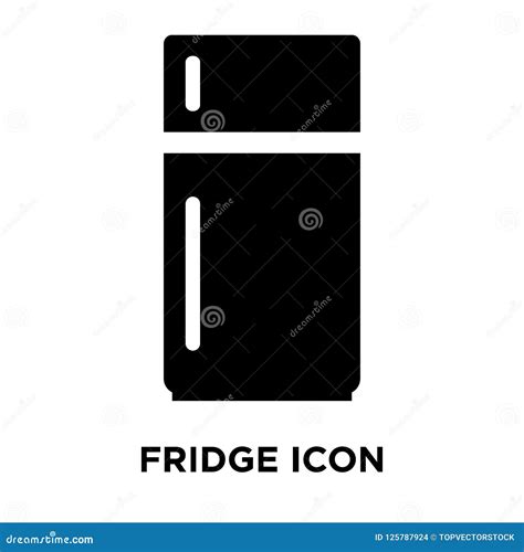 Fridge Icon Vector Isolated On White Background Logo Concept Of Stock