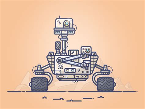 A Mars Rover Illustration For A New Outlanes Space Themed Graphics