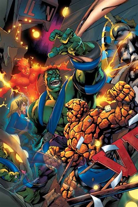 Fantastic Four Vs The Hulk By Mike Mckone Marvel Comics Drawing Marvel