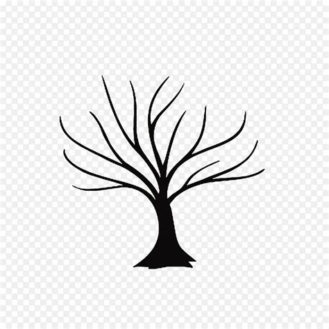 光秃秃的树黑色剪影装饰PNG图片素材下载 图片编号qlvwdndk 免抠素材网