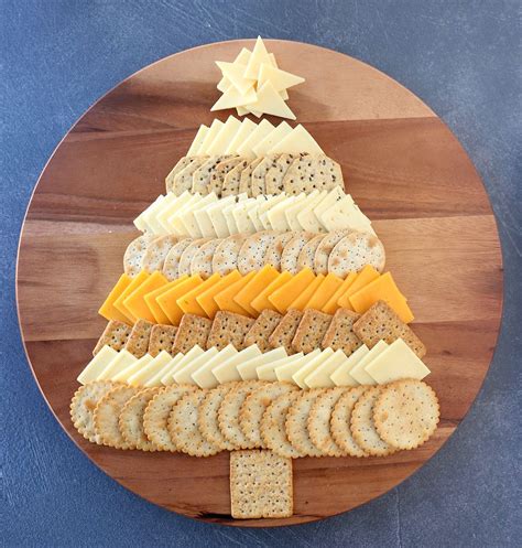 Easy Cheesy Christmas Tree Shaped Appetizers Christmas Cheese Tree