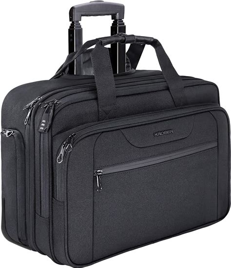 Kroser Rolling Laptop Bag Premium Wheeled Briefcase Fits Up To 173