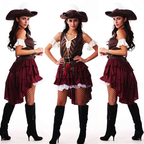 sexy women pirate costume woman plus size female halloween fancy party dress carnival adult