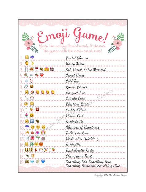 Free Baby Shower Emoji Game With Answers Ive Included A Few Helpful