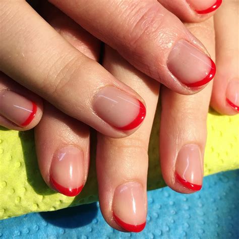 30 Red French Tip Nails References