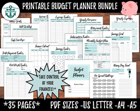 Digital Budget Planner Printable Budget Binder Budget | Etsy in 2021 | Budget planner printable ...