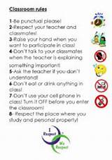 Images of School Age Classroom Rules