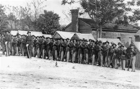 Company A 9th Indiana Infantry Photograph By Mathew Brady Credit