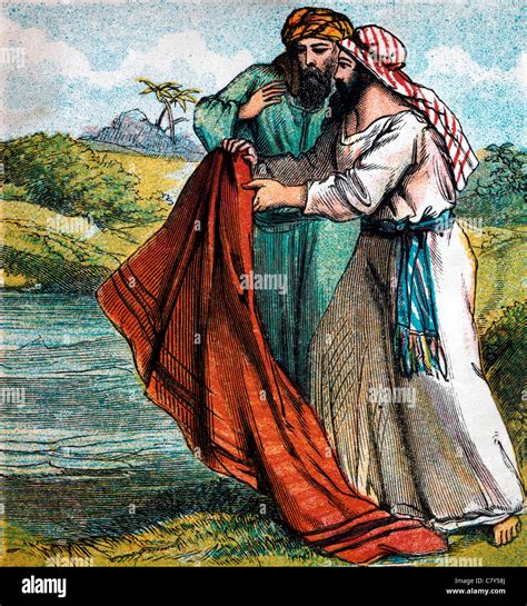 Bible Stories Illustration Of Elijah And Elisha Elijah Taking Of His