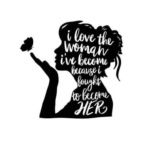 The Silhouette Of A Woman Holding A Flower And Saying I Love The Woman