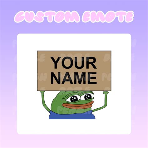 Custom Animated Peepo Sign Twitch Emote Pepe The Frog Meme Etsy Australia
