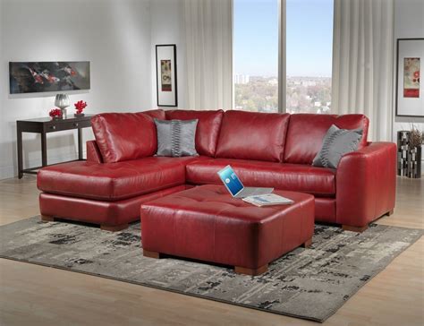2023 Popular Red Leather Couches