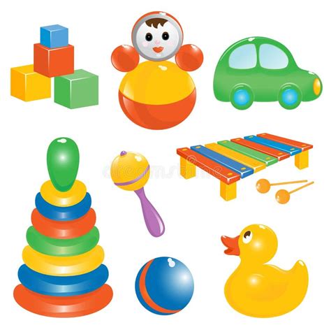 Baby Toy Icon Set Stock Vector Image Of Icon Vector 4901994